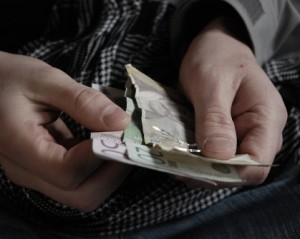 Money. Cash. Hands.