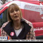 Harriet Harman_Pink Bus