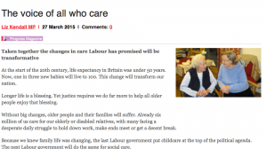 The voice of all who care